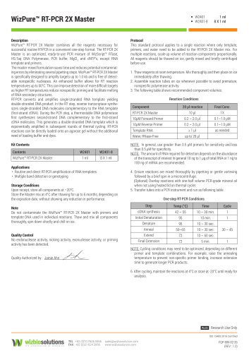 WizPure™ RT-PCR 2X Master