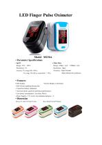 fingertip pulse oximeter M230A