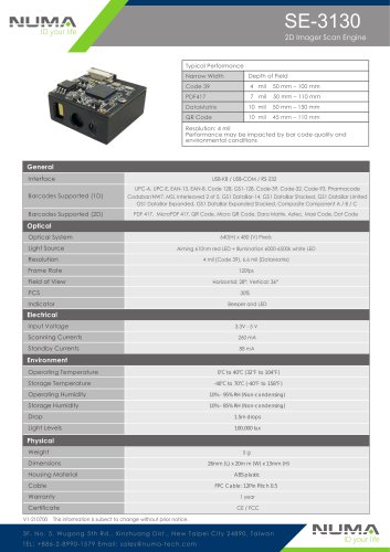 2D Scan Engine SE-3130