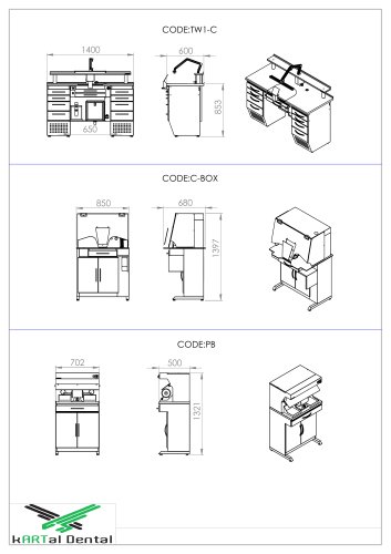 TW 1C, C-BOX, PB TECHNICAL DIMENSIONS