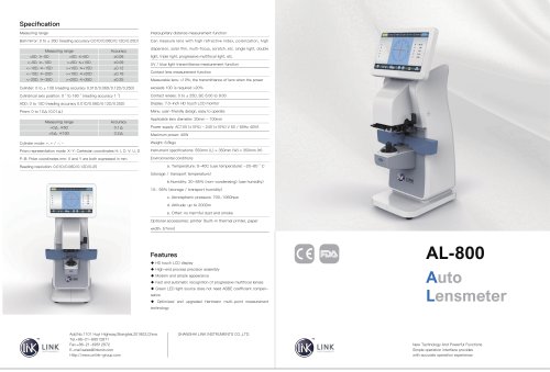 auto lensmeter AL-800