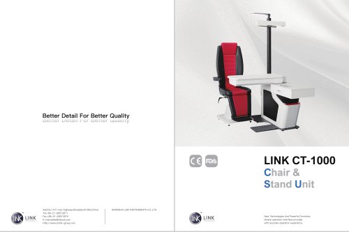 Ophthalmic Combination Table CT-1000