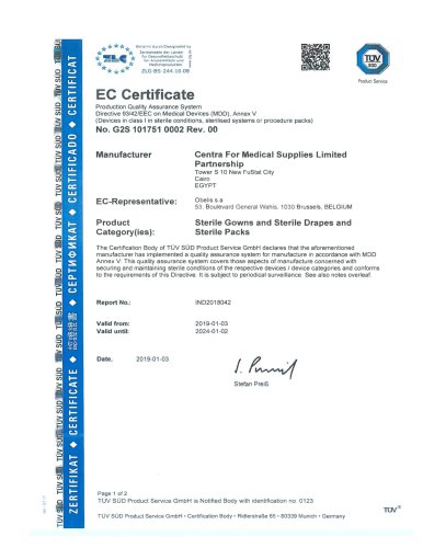Certificat EC