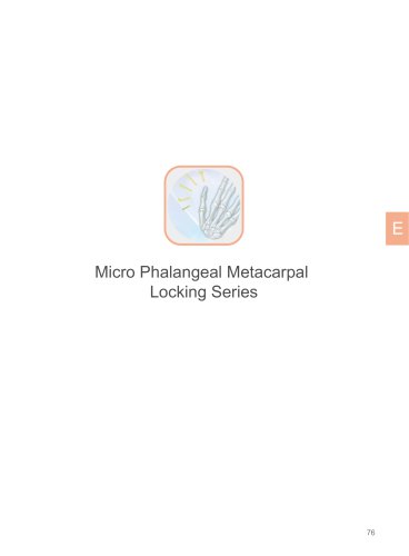 TML Phalangeal & Metacarpal Plate System 2025
