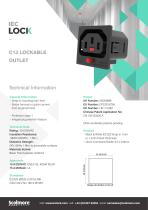 C13 LOCKABLE OUTLET
