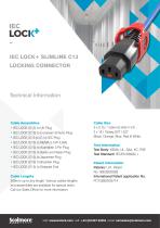 IEC LOCK+ SLIMLINE C13 LOCKING CONNECTOR