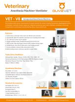 OliveVet Veterinary Anesthesia with Ventilator VET-V8