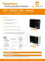 OliveVet Veterinary Multi-parameter Monitor VET-VM12A & VM12H 