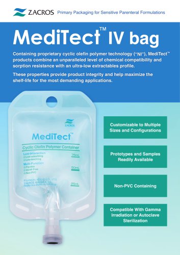 MediTect® IV bag