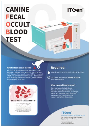 Canine Fecal Occult Blood Rapid Test