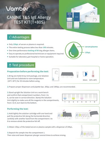 CANINE T&S IgE AllergyTEST KIT(T+80S)