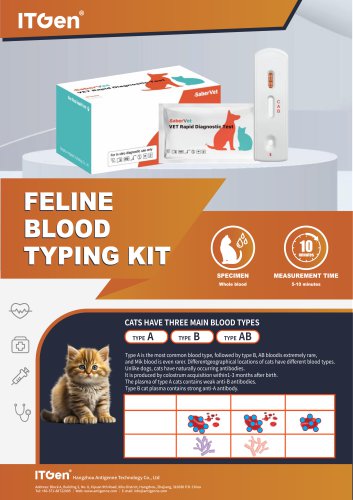 FELINE BLOOD TYPING KIT