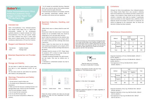 Instruction Manual-Sabervet-FeLV Ag/FIV Ab