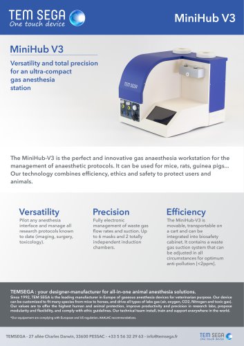 MiniHUB v3: Versatile Rodent Anesthesia Station