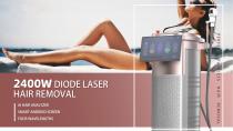 AI Smart hair and skin analysis 4 wavelength diode laser hair removal