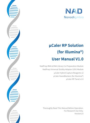 μCaler RP Solution (for Illumina®) User Manual V1.0