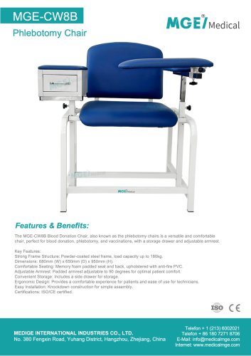 Phlebotomy Chair MGE-CW8B