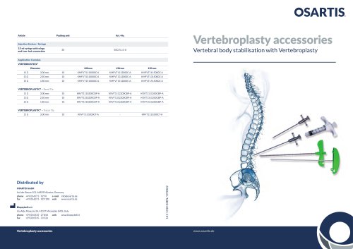 Vertebroplasty accessories