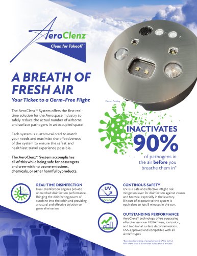 AeroClenz Product Sheet