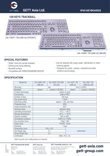 9. 100+ keys trackball