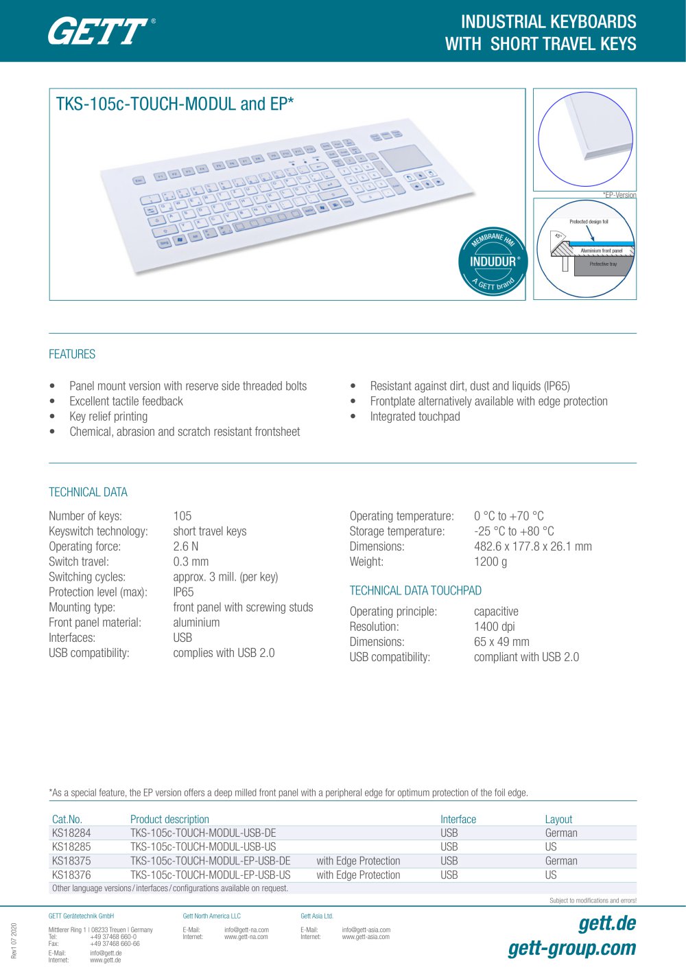 GETT_TKS-105c-TOUCH-MODUL_und_EP_Datasheet_Rev_1-07 - GETT Asia Ltd.