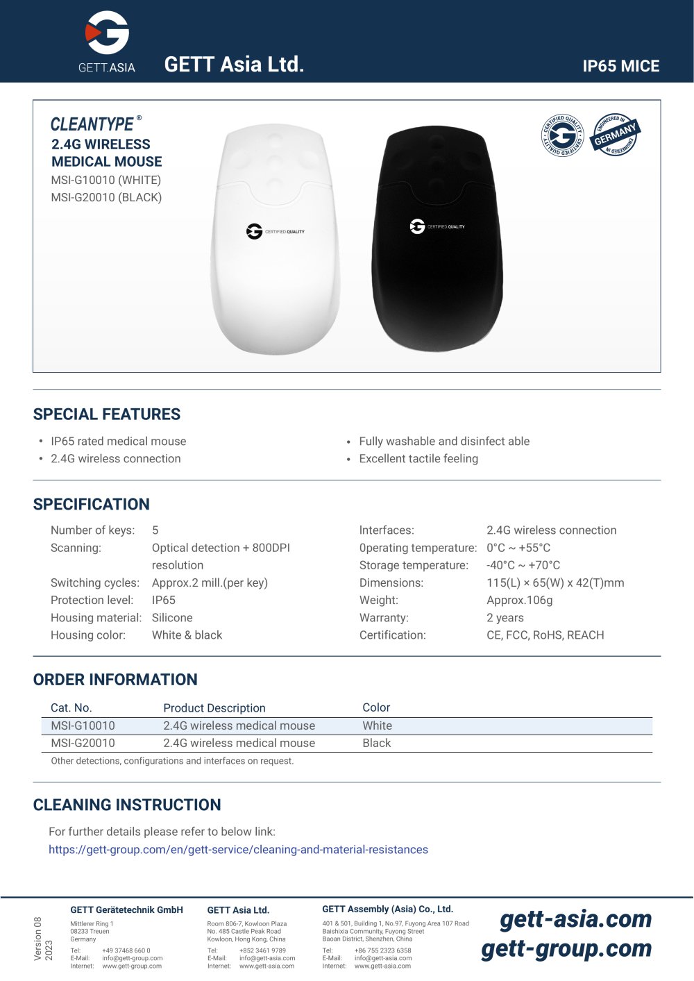 MSI-G10010 - GETT Asia Ltd.