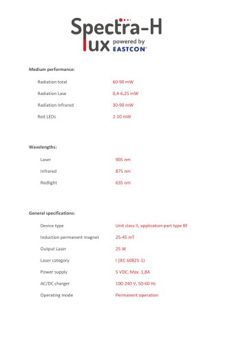 Technical specifications