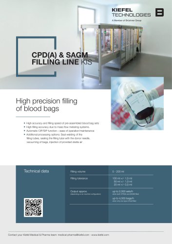 CPD(A), SAGM filling line KIS