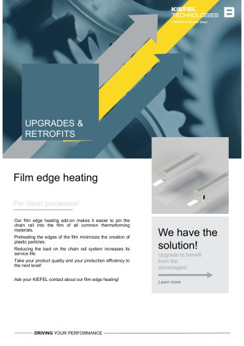 Film edge heating