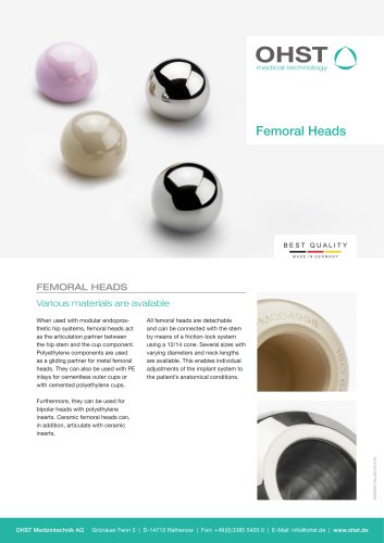 Femoral Heads