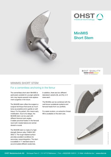 MiniMIS Short Stem