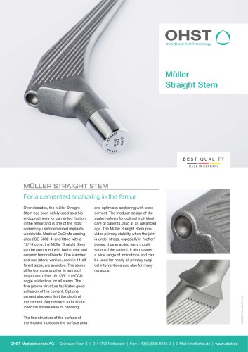 Müller Straight Stem