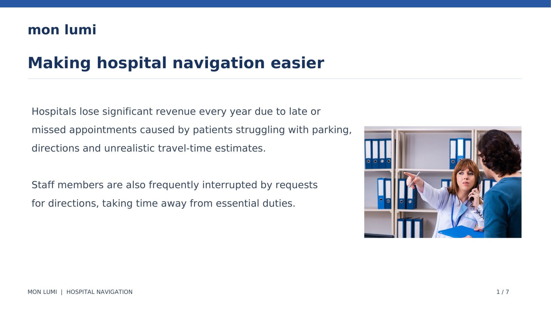 Hospital Navigation Concept - Mon LUMI