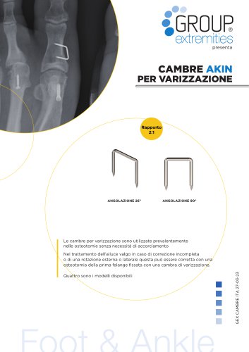 CAMBRE AKIN PER VARIZZAZIONE