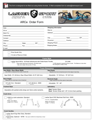ARCe Order Form (2025)