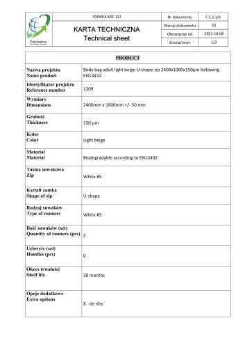 Technical Sheet 1209
