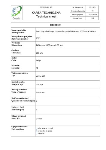 Technical Sheet 1303