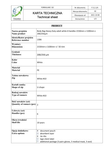 Technical Sheet 1306