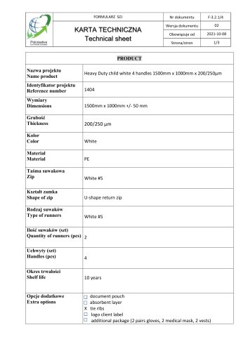 Technical Sheet 1404