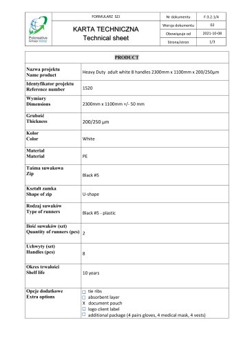 Technical Sheet 1520