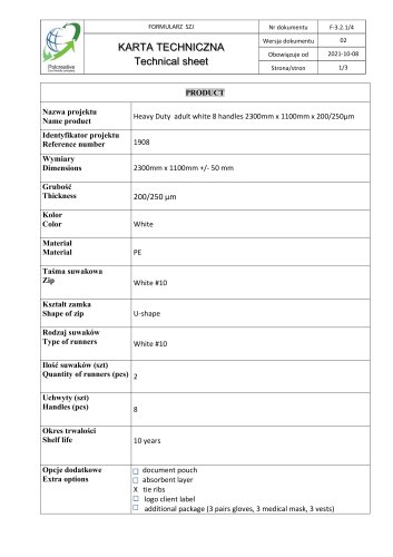 Technical Sheet 1908