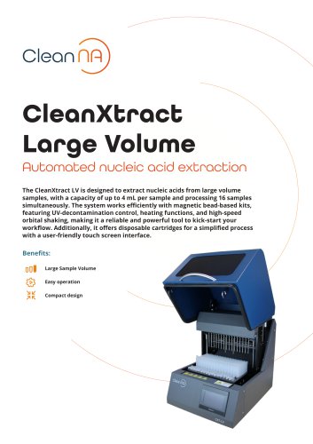CleanXtract Large Volume
