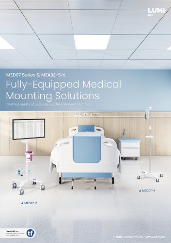MED07 Series & MEA02-56-Fully-Equipped Medical Mounting Solutions