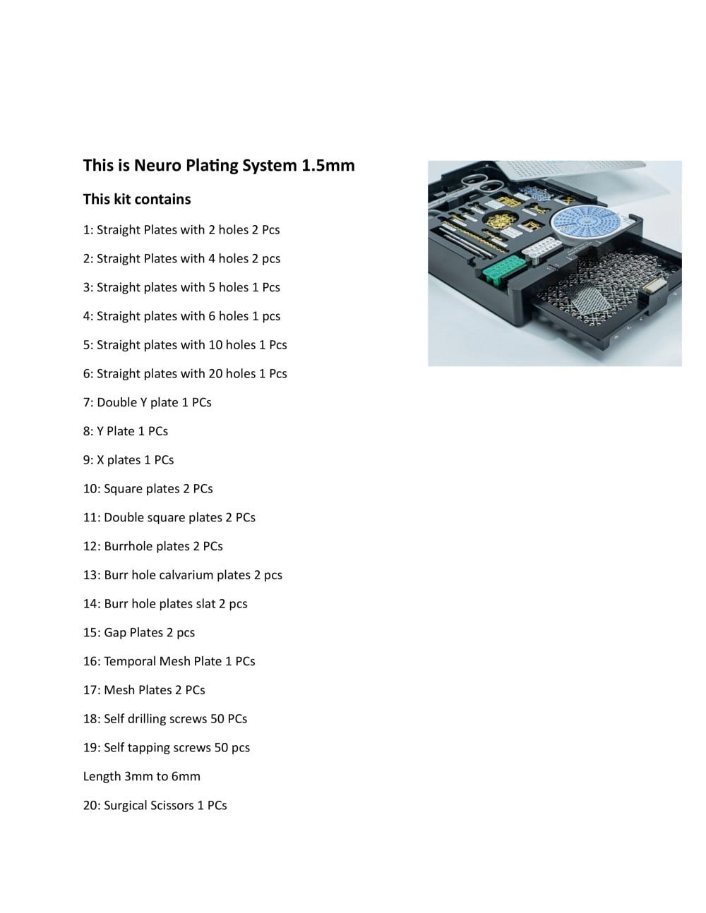 Neuro Platting System - Bisons International