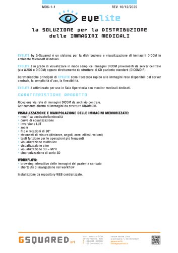 EYELite la SOLUZIONE per la DISTRIBUZIONE delle IMMAGINI MEDICALI