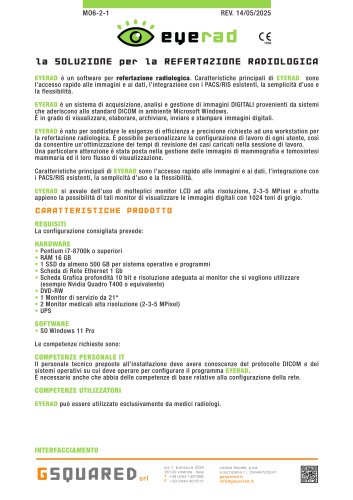 EYERAD la SOLUZIONE per la REFERTAZIONE RADIOLOGICA