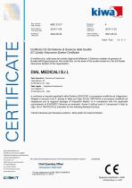  Certificato CE del Sistema di Garanzia della Qualità per i tramiti ossei di classe IIb-1