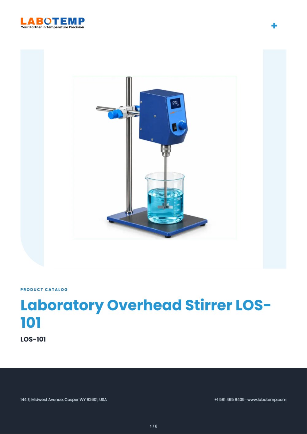 Laboratory Overhead Stirrer LOS-101 - Labotemp Systems