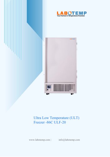 Ultra Low Temperature (ULT) Freezer -86&deg;C ULF-20
