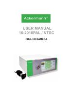 USER MANUAL  16-2018PAL / NTSC